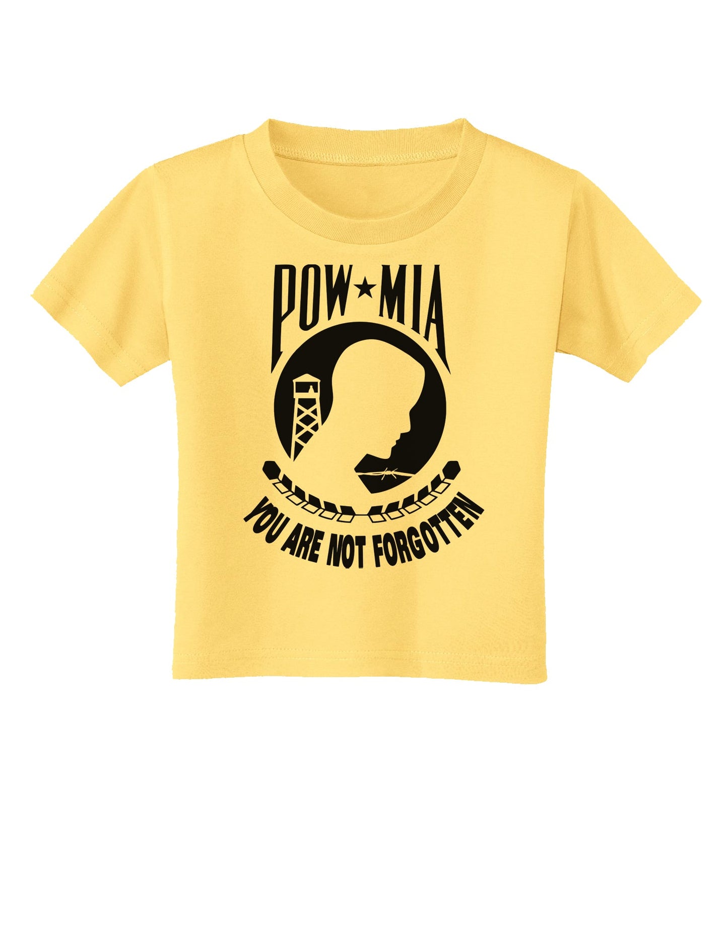 POW MIA Not Forgotten Toddler T-Shirt-Toddler T-Shirt-TooLoud-Daffodil-Yellow-2T-Davson Sales