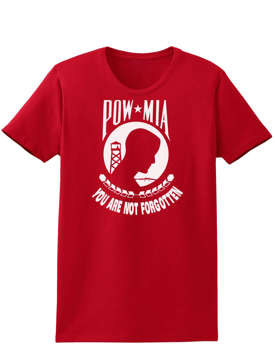 POW MIA Not Forgotten Womens Dark T-Shirt-TooLoud-Black-X-Small-Davson Sales