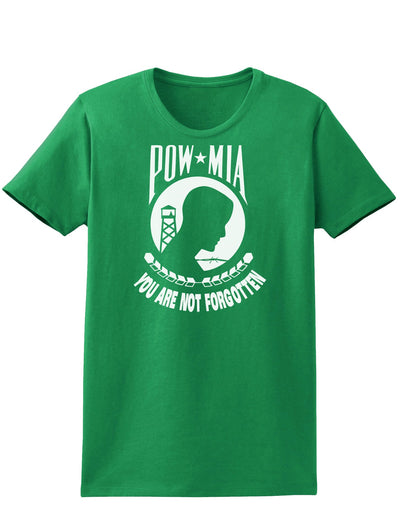 POW MIA Not Forgotten Womens Dark T-Shirt-TooLoud-Kelly-Green-X-Small-Davson Sales