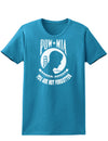 POW MIA Not Forgotten Womens Dark T-Shirt-TooLoud-Turquoise-X-Small-Davson Sales