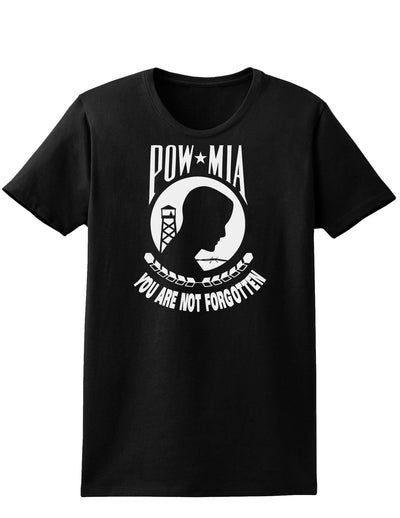 POW MIA Not Forgotten Womens Dark T-Shirt-TooLoud-Black-X-Small-Davson Sales