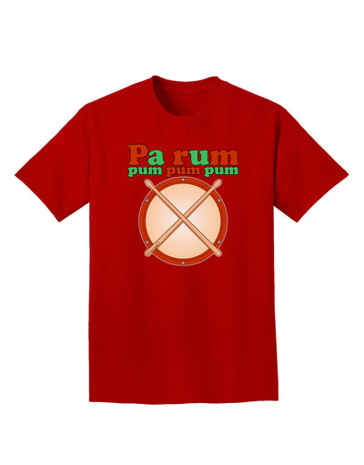 Pa Rum Pum Pum Pum Adult Dark T-Shirt-Mens T-Shirt-TooLoud-Red-Small-Davson Sales