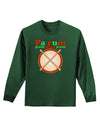 Pa Rum Pum Pum Pum Adult Long Sleeve Dark T-Shirt-TooLoud-Dark-Green-Small-Davson Sales