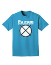 Pa Rum Pum Pum Pum BnW Adult Dark T-Shirt-Mens T-Shirt-TooLoud-Turquoise-Small-Davson Sales