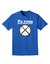 Pa Rum Pum Pum Pum BnW Adult Dark T-Shirt-Mens T-Shirt-TooLoud-Royal-Blue-Small-Davson Sales