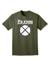 Pa Rum Pum Pum Pum BnW Adult Dark T-Shirt-Mens T-Shirt-TooLoud-Military-Green-Small-Davson Sales