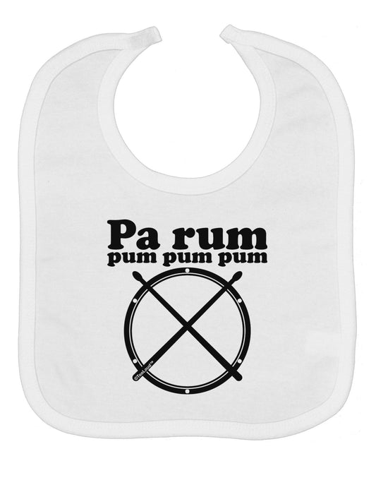 Pa Rum Pum Pum Pum BnW Baby Bib