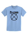 Pa Rum Pum Pum Pum BnW Childrens T-Shirt-Childrens T-Shirt-TooLoud-Light-Blue-X-Small-Davson Sales