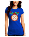 Pa Rum Pum Pum Pum Juniors Crew Dark T-Shirt-T-Shirts Juniors Tops-TooLoud-Royal-Blue-Juniors Fitted Small-Davson Sales