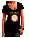 Pa Rum Pum Pum Pum Juniors V-Neck Dark T-Shirt-Womens V-Neck T-Shirts-TooLoud-Black-Juniors Fitted Small-Davson Sales