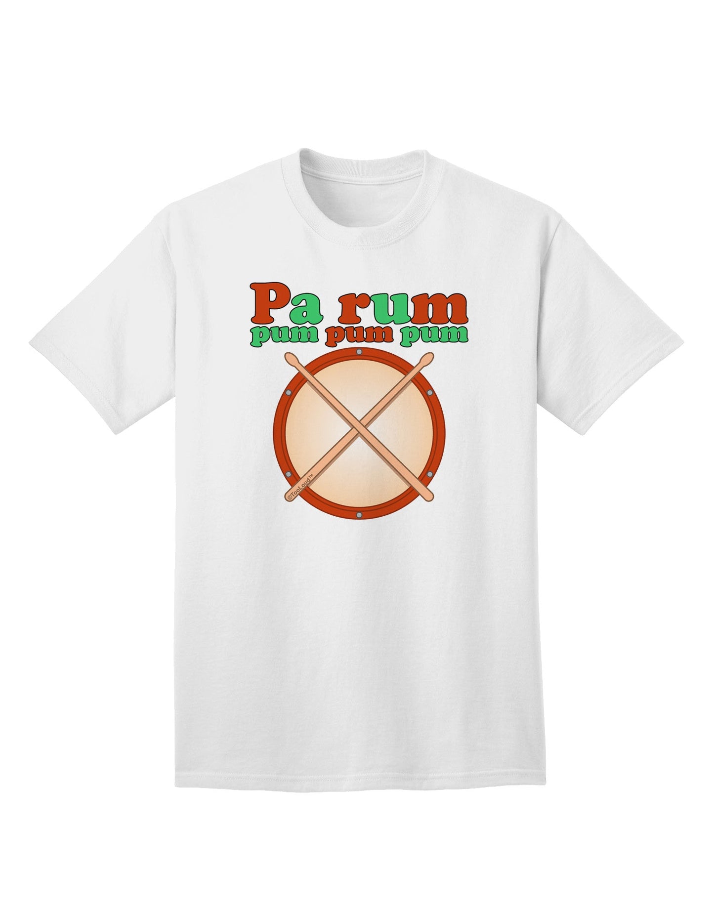 Pa Rum Pum Pum Pum Premium Adult T-Shirt Collection-Mens T-shirts-TooLoud-White-Small-Davson Sales