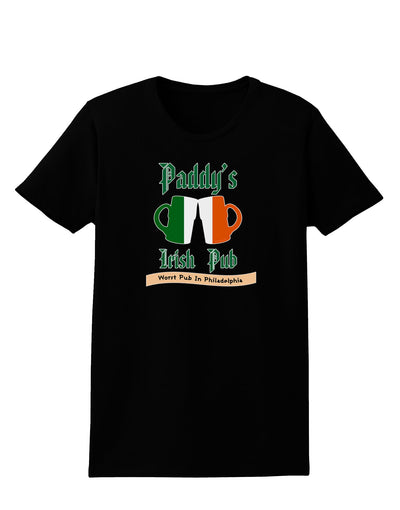 Paddy's Irish Pub Womens Dark T-Shirt by TooLoud-Clothing-TooLoud-Black-X-Small-Davson Sales