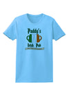 Paddy's Irish Pub Womens T-Shirt by TooLoud-Clothing-TooLoud-Aquatic-Blue-X-Small-Davson Sales