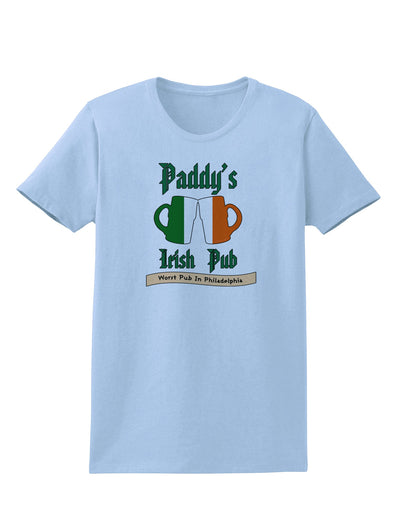 Paddy's Irish Pub Womens T-Shirt by TooLoud-Clothing-TooLoud-Light-Blue-X-Small-Davson Sales