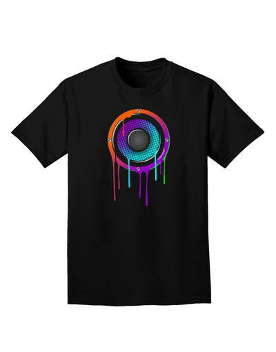 Paint Drips Speaker Adult Dark T-Shirt-Mens T-Shirt-TooLoud-Black-Small-Davson Sales