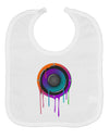 Paint Drips Speaker Baby Bib