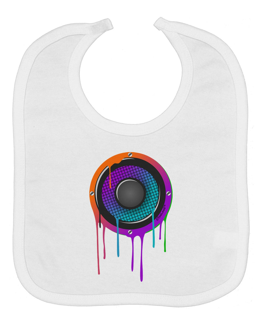 Paint Drips Speaker Baby Bib