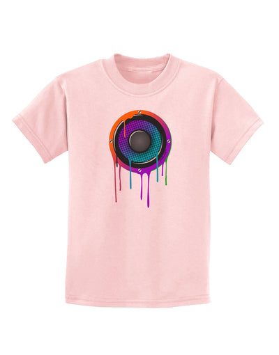 Paint Drips Speaker Childrens T-Shirt-Childrens T-Shirt-TooLoud-PalePink-X-Small-Davson Sales