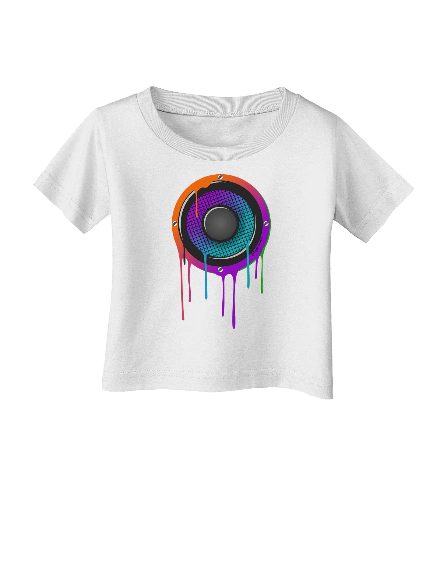Paint Drips Speaker Infant T-Shirt-Infant T-Shirt-TooLoud-White-06-Months-Davson Sales
