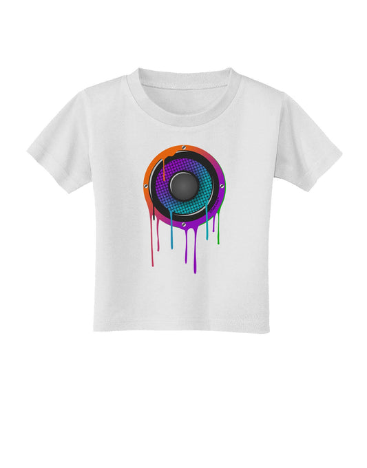 Paint Drips Speaker Toddler T-Shirt-Toddler T-Shirt-TooLoud-White-2T-Davson Sales