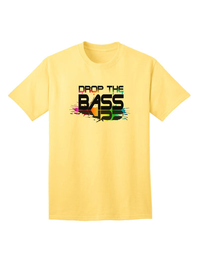 Paint Drop The Bass Adult T-Shirt-Mens T-Shirt-TooLoud-Yellow-Small-Davson Sales