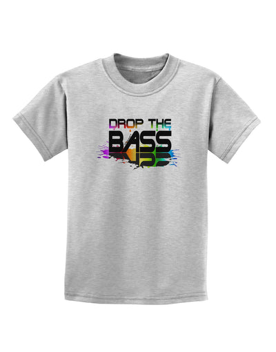 Paint Drop The Bass Childrens T-Shirt-Childrens T-Shirt-TooLoud-AshGray-X-Small-Davson Sales