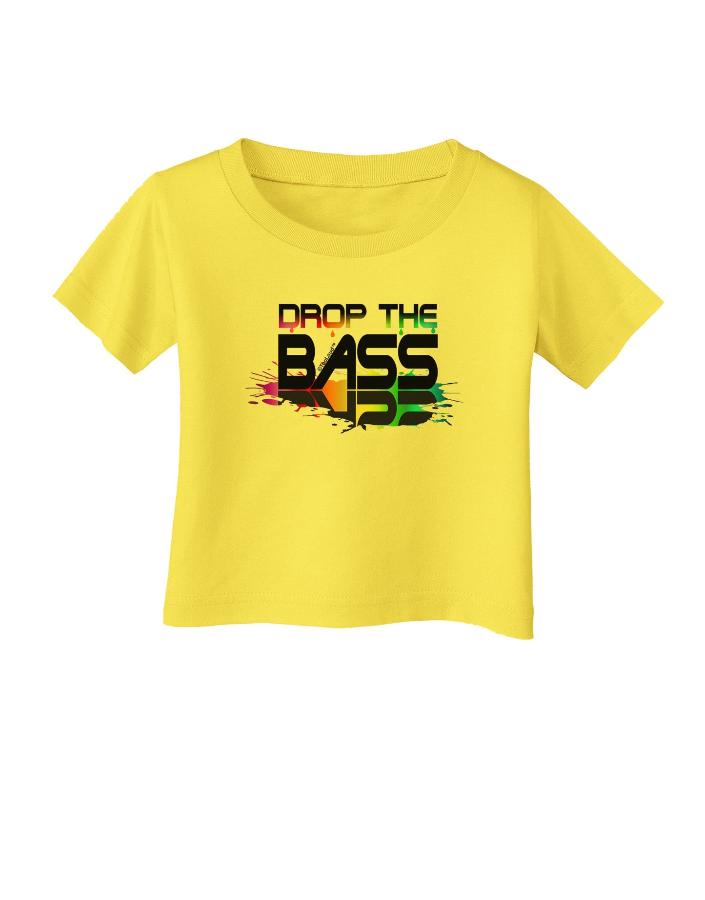 Paint Drop The Bass Infant T-Shirt-Infant T-Shirt-TooLoud-Yellow-06-Months-Davson Sales
