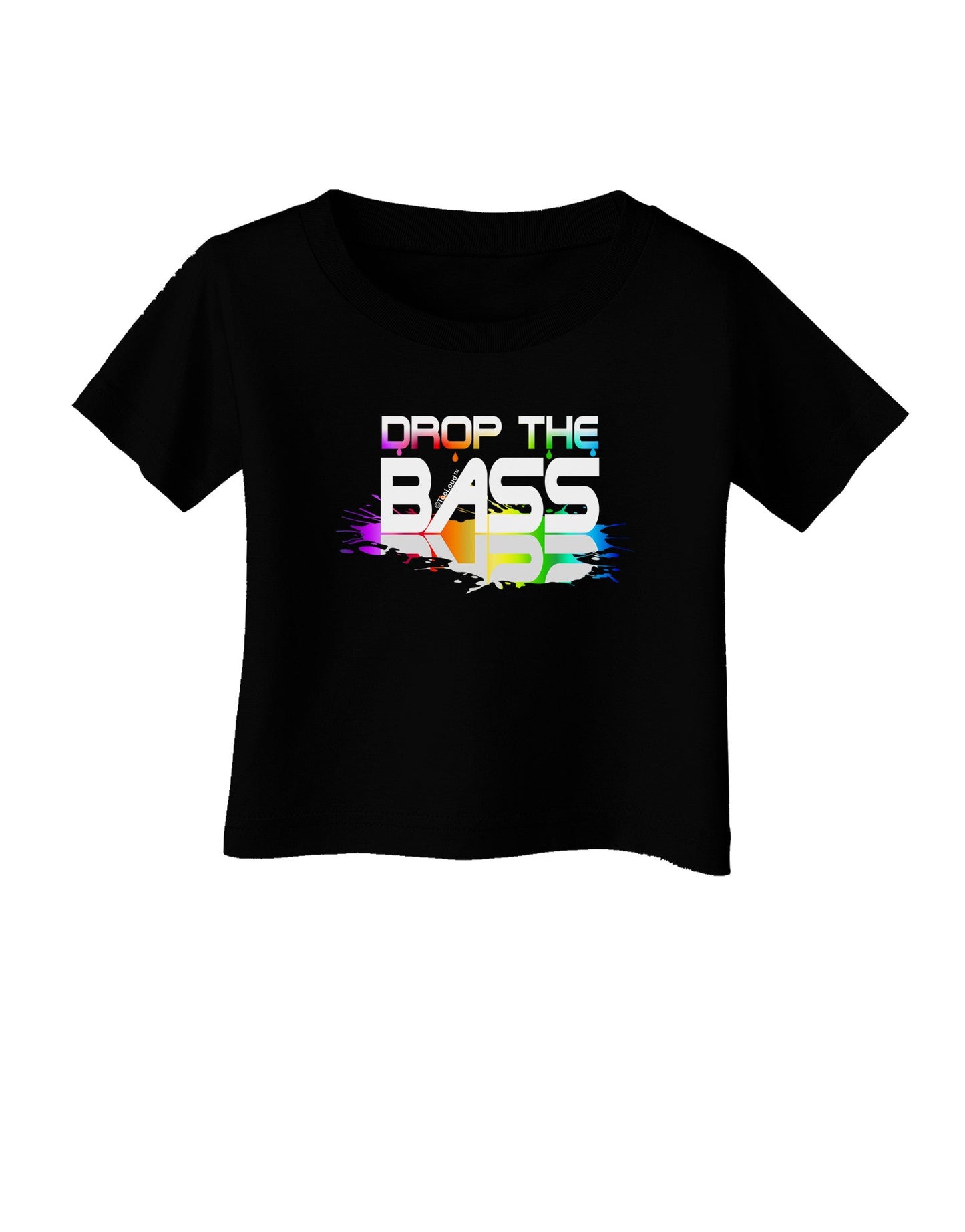 Paint Drop The Bass Infant T-Shirt Dark-Infant T-Shirt-TooLoud-Black-06-Months-Davson Sales