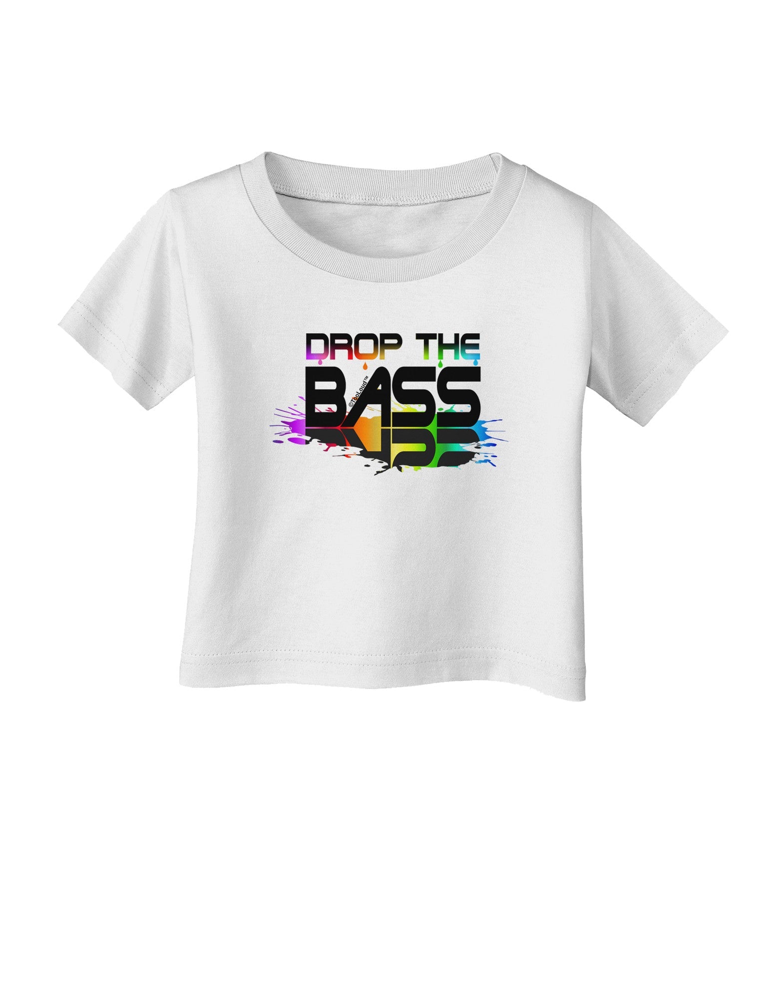 Paint Drop The Bass Infant T-Shirt-Infant T-Shirt-TooLoud-White-06-Months-Davson Sales
