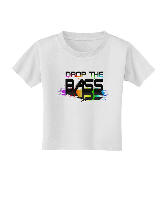 Paint Drop The Bass Toddler T-Shirt-Toddler T-Shirt-TooLoud-White-2T-Davson Sales