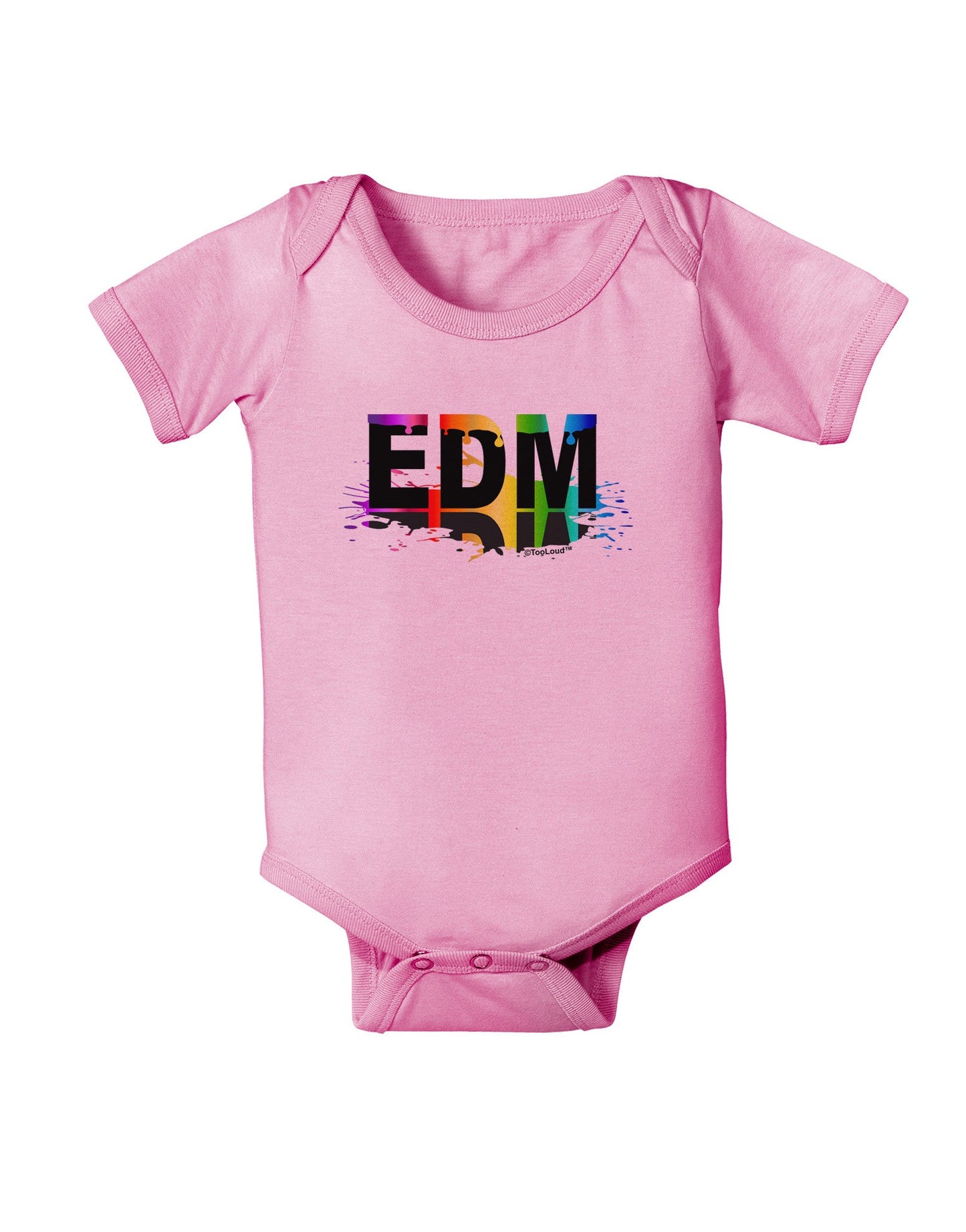 Paint EDM Baby Romper Bodysuit-Baby Romper-TooLoud-Pink-06-Months-Davson Sales
