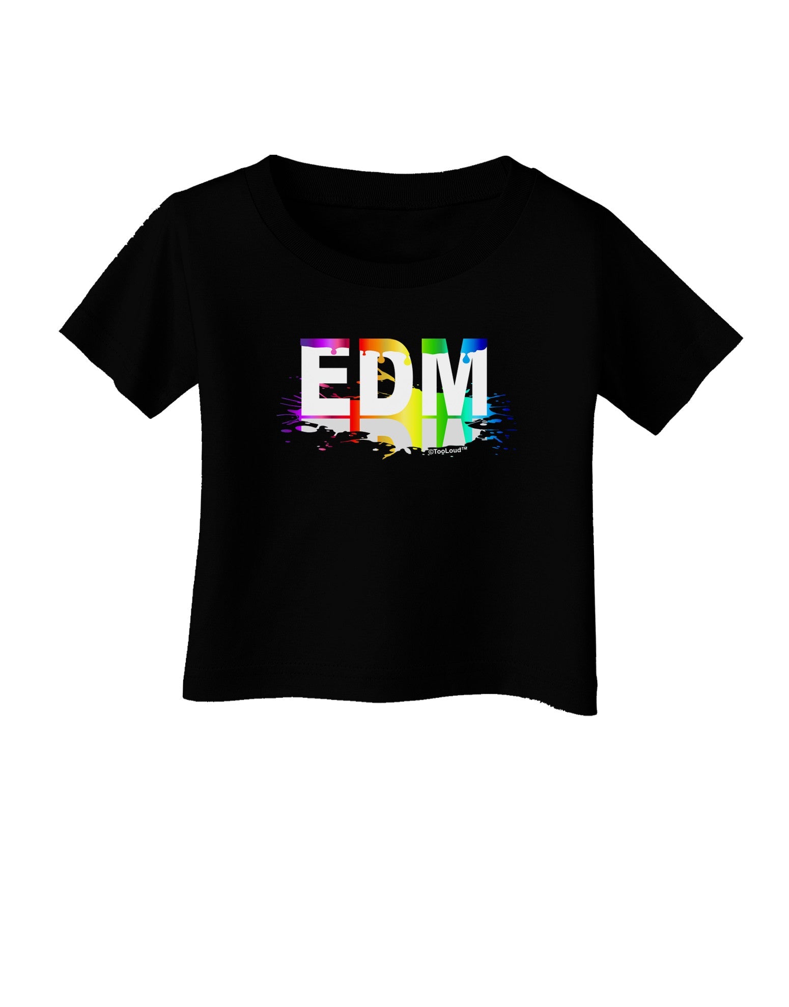 Paint EDM Infant T-Shirt Dark-Infant T-Shirt-TooLoud-Black-06-Months-Davson Sales