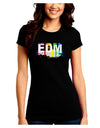 Paint EDM Juniors Crew Dark T-Shirt-T-Shirts Juniors Tops-TooLoud-Black-Juniors Fitted Small-Davson Sales