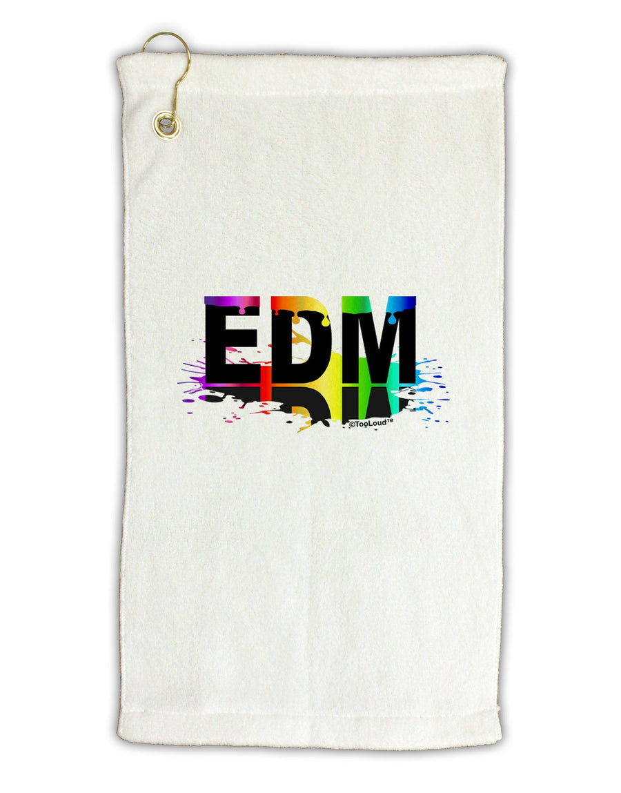 Paint EDM Micro Terry Gromet Golf Towel 16 x 25 inch-Golf Towel-TooLoud-White-Davson Sales