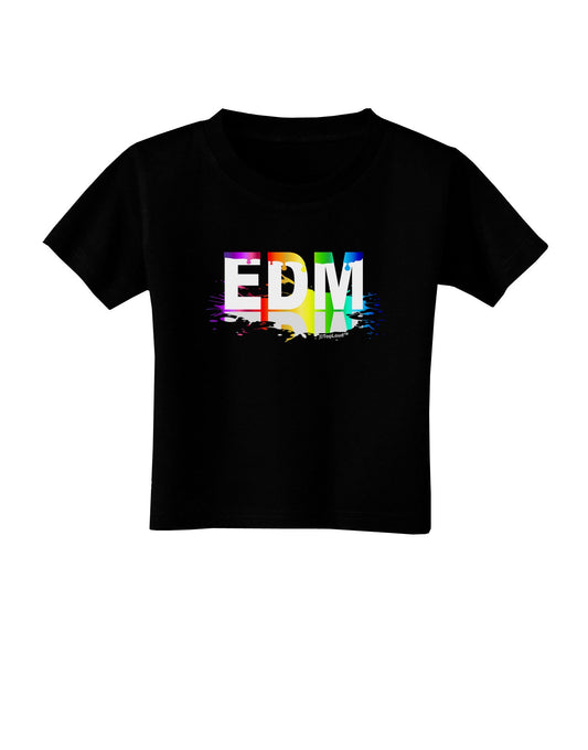 Paint EDM Toddler T-Shirt Dark-Toddler T-Shirt-TooLoud-Black-2T-Davson Sales