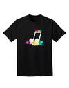 Paint Music Note Adult Dark T-Shirt-Mens T-Shirt-TooLoud-Black-Small-Davson Sales