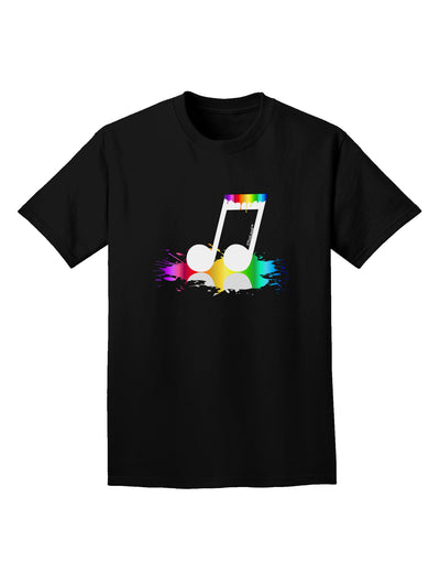 Paint Music Note Adult Dark T-Shirt-Mens T-Shirt-TooLoud-Black-Small-Davson Sales