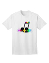 Paint Music Note Adult T-Shirt-Mens T-Shirt-TooLoud-White-Small-Davson Sales