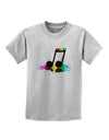 Paint Music Note Childrens T-Shirt-Childrens T-Shirt-TooLoud-AshGray-X-Small-Davson Sales