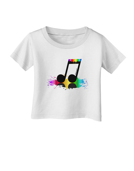 Paint Music Note Infant T-Shirt-Infant T-Shirt-TooLoud-White-06-Months-Davson Sales