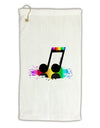 Paint Music Note Micro Terry Gromet Golf Towel 16 x 25 inch-Golf Towel-TooLoud-White-Davson Sales