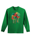 Paint Splash Palm Trees Adult Long Sleeve Dark T-Shirt-TooLoud-Kelly-Green-Small-Davson Sales