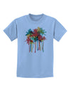 Paint Splash Palm Trees Childrens T-Shirt-Childrens T-Shirt-TooLoud-Light-Blue-X-Small-Davson Sales