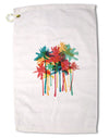 Paint Splash Palm Trees Premium Cotton Golf Towel - 16 x 25 inch-Golf Towel-TooLoud-16x25"-Davson Sales