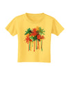 Paint Splash Palm Trees Toddler T-Shirt-Toddler T-Shirt-TooLoud-Yellow-2T-Davson Sales