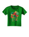 Paint Splash Palm Trees Toddler T-Shirt Dark-Toddler T-Shirt-TooLoud-Clover-Green-2T-Davson Sales