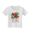 Paint Splash Palm Trees Toddler T-Shirt-Toddler T-Shirt-TooLoud-White-2T-Davson Sales