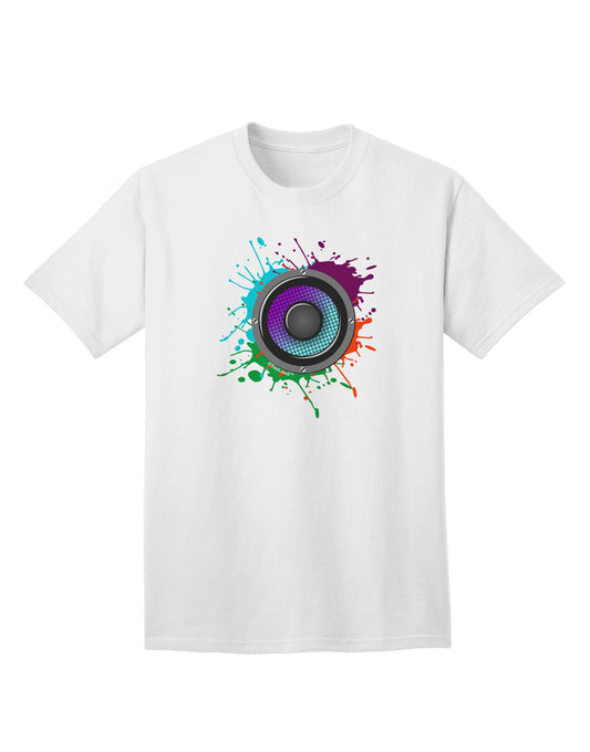 Paint Splatter Speaker Adult T-Shirt-Mens T-Shirt-TooLoud-White-Small-Davson Sales