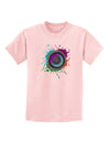 Paint Splatter Speaker Childrens T-Shirt-Childrens T-Shirt-TooLoud-PalePink-X-Small-Davson Sales