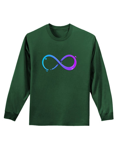 Painted Infinity Adult Long Sleeve Dark T-Shirt-TooLoud-Dark-Green-Small-Davson Sales